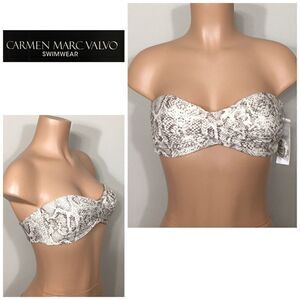 Carmen Marc Valvo bikini top. NWT
